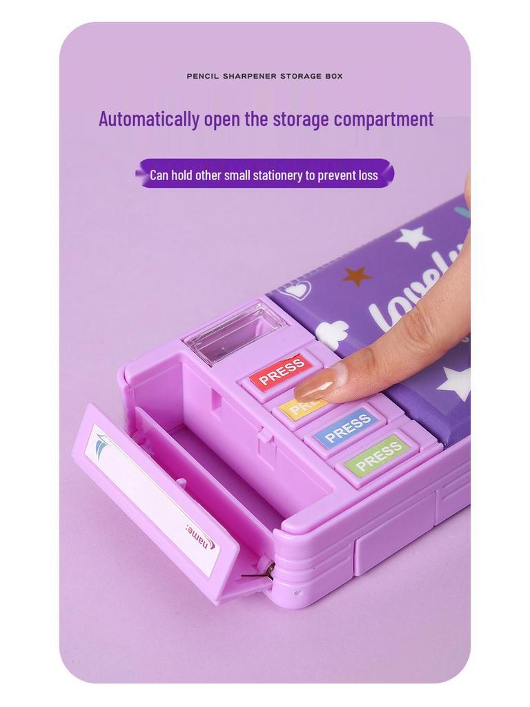 Multifunctional Cartoon Astronaut Pencil Box - Large Capacity, Double Layer Stationery for Elementary Students, Boys & Girls.