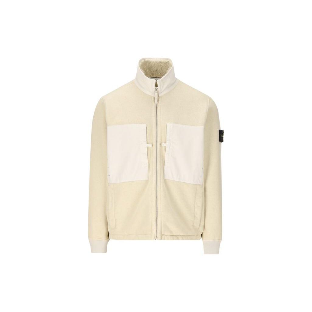 

Stone Island High Neck Zip Up Long Sleeve Sweatshirt Men sweatshirt White 791567256-V0097 XL