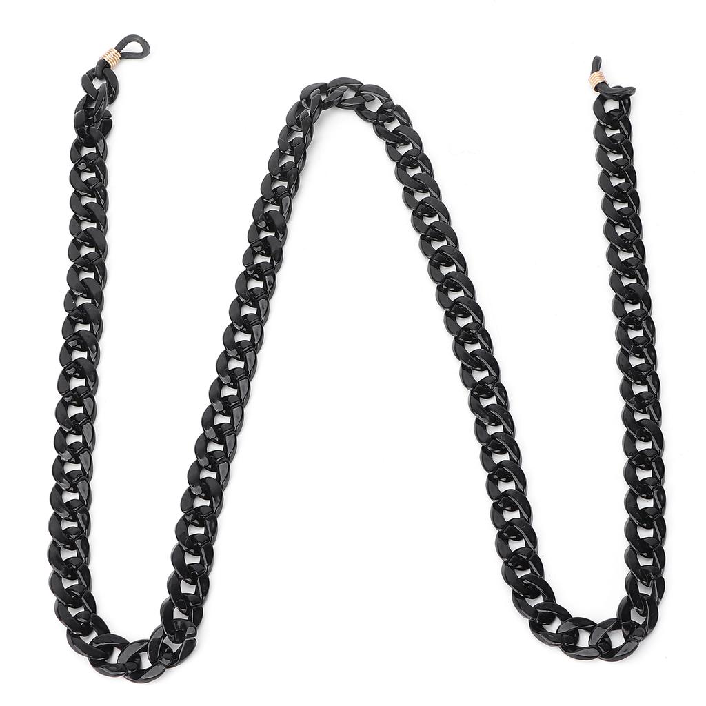 Acrylic Eyeglass Chain Glasses Chain Holder AntiSlip Sunglass Strap String Black