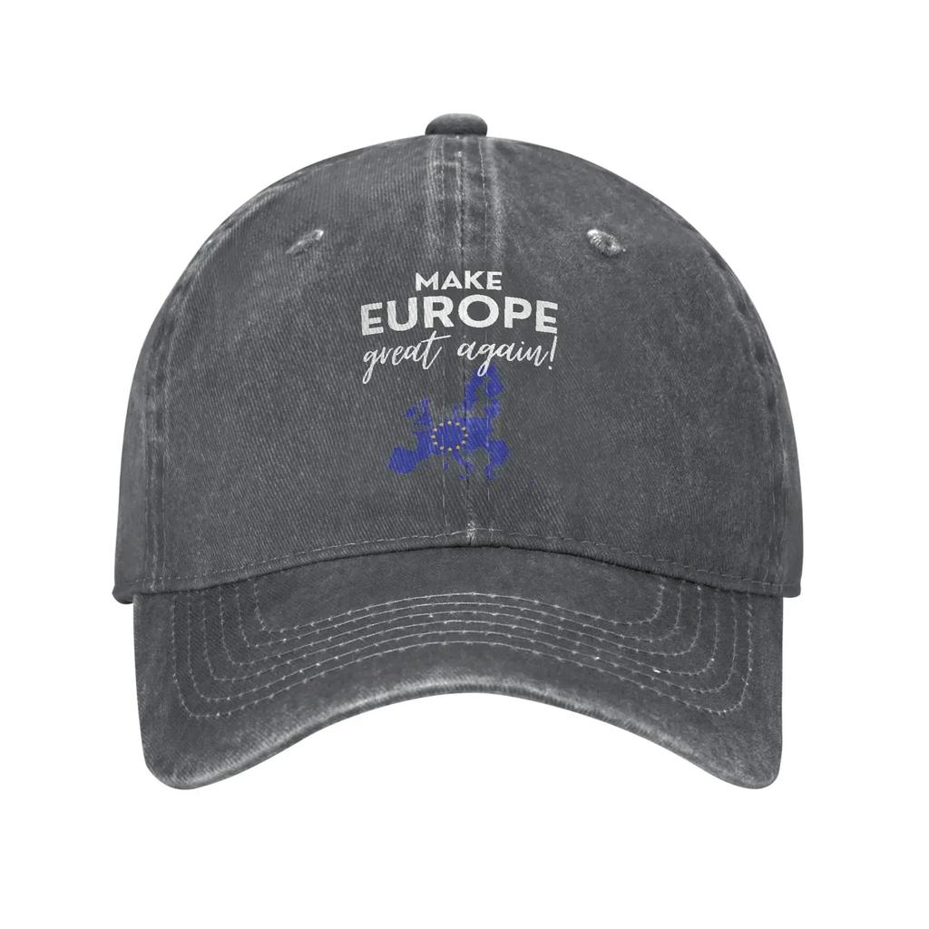 Make Europe Great Again Printed Caps for Men Women Cotton  Trucker Hat Daily Headwear Baseball Cap Adjustable