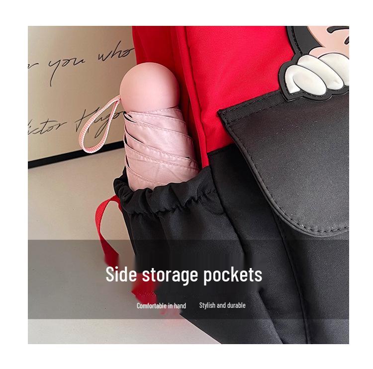 Trendy Soft Girl Cartoon Backpack: Large Capacity Schoolbag for Students