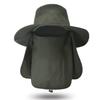 Men's Summer Fishing Bucket Hat with UV Protection and Face Covering for Outdoor Hiking