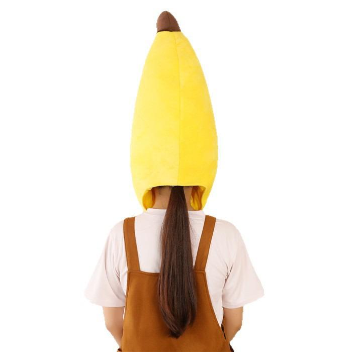 Adorabile Cappello a Banana di Peluche Accessorio per Foto