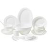 Bone China Pure White Underglaze Bowl & Plate Set - Household Porcelain Tableware, Gift Boxed