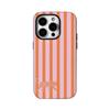 Custodia per Telefono Tigre a Strisce Rosa-Arancio per IPhone 16 15 14 13 12 11 X XS XR XSMAX 7 8 Pro Max Plus Copertura Posteriore a Doppio Strato