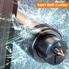 2-in-1 Car Safety Hammer with Window Breaker and Seat Belt Cutter - Emergency Escape Tool, ABS & Alloy Structure, Portable Design with Easy Access