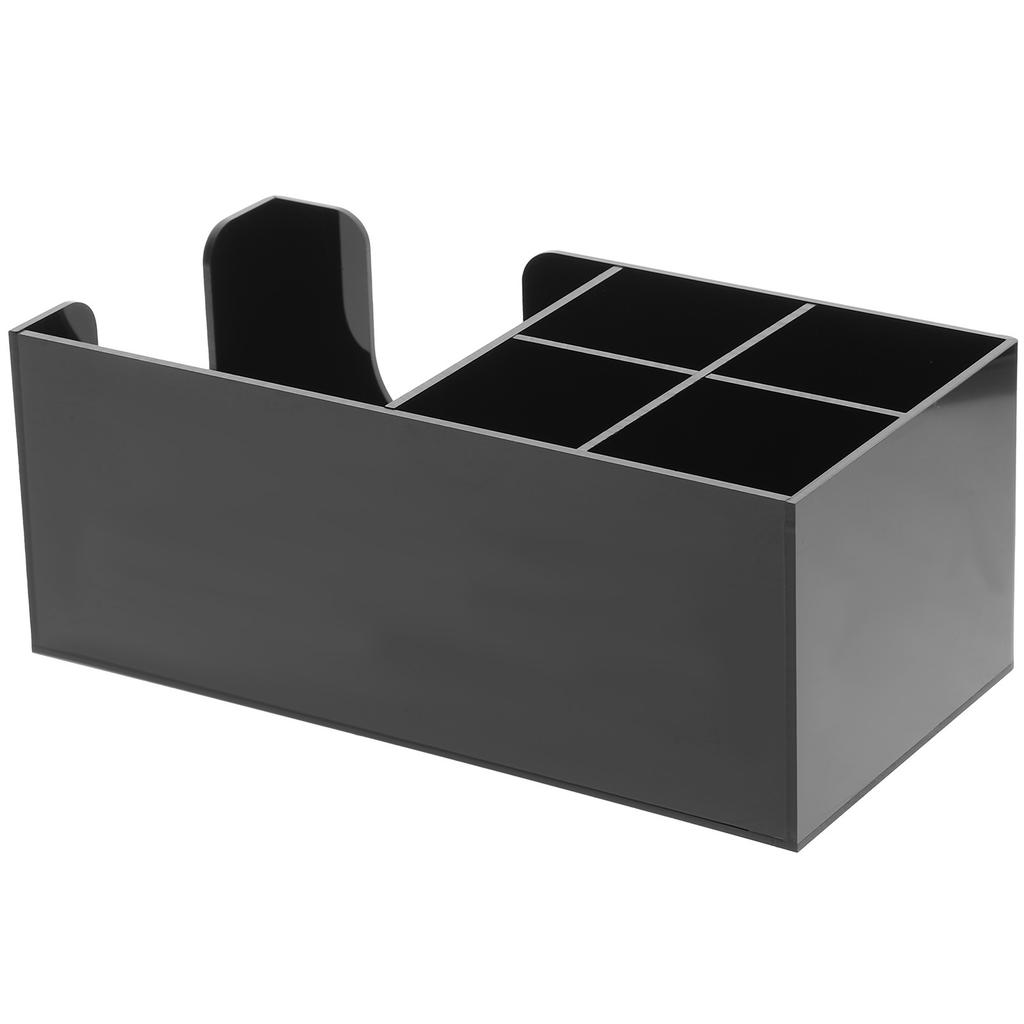 Coffee Station Organizer Acrylic Desktop Storage Box For Countertop Home Cafe Tea Bag Holder Straws Sugar Bags Container