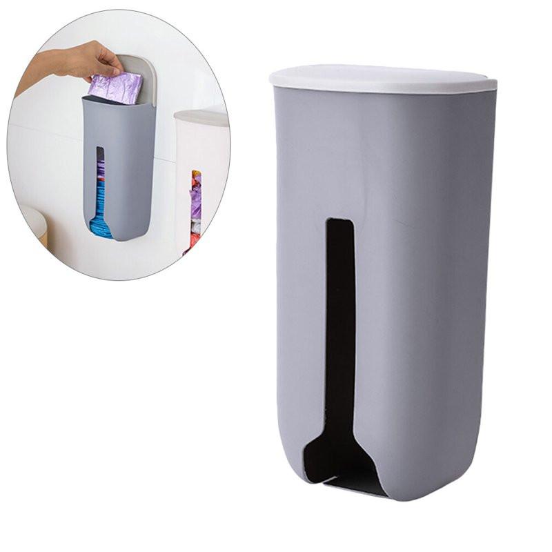 Kitchen Accessories Garbage Bag Storage Holder Wall Mounted Save Space Organizers Plastic Convenient Kitchen Storage Organizatio