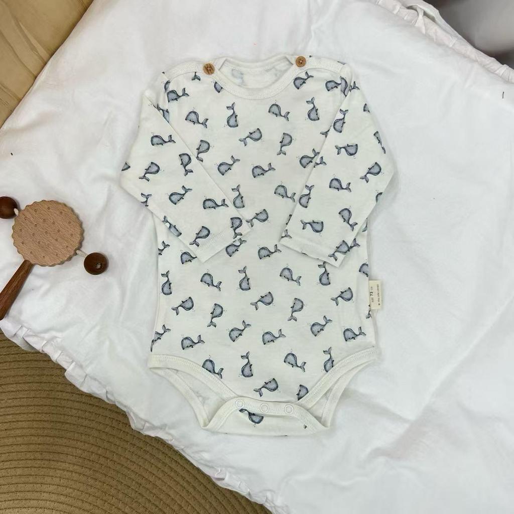 BabyClothes Unisex A-Category Cotton Infant Bodysuit Set – 3-Piece Seasonable, Cute Cartoon Pattern Diaper Cover