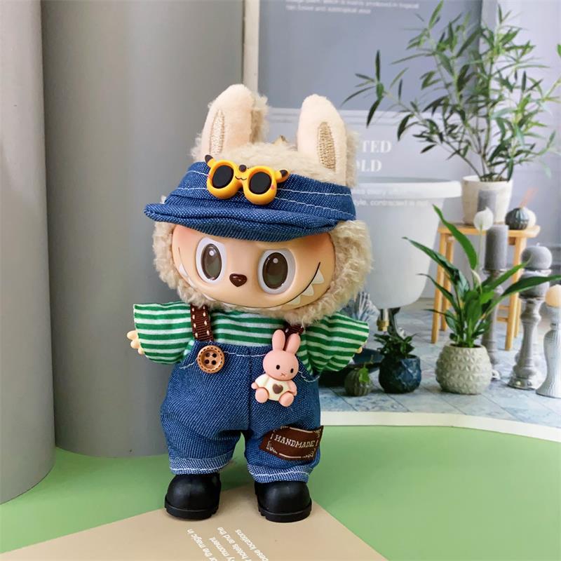 17cm Mini Plush Doll'S Clothes Accessories for 17cm Labubu V1 V2 New Clothes Accessories
