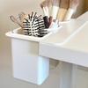 Durable Plastic 3-in-1 Pen Holder Self-adhesive Table Edge Use Desktop Organizer Makeup Brush Holder Students