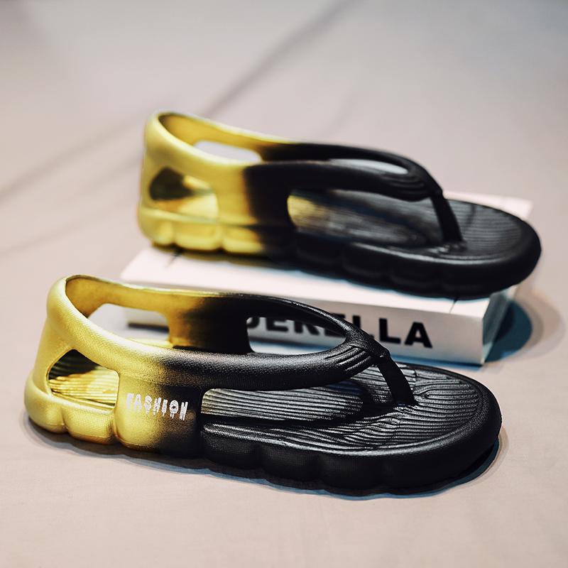 Fashion Mens Thong Sandals Summer 2025 New Mens Shoes Thick Bottom EVA Non-slip Slide Slippers Outdoor Indoor Couples Flip Flops