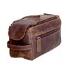 Buffalo Leather Toiletry Bag Shaving Dopp Kit Travel Organizer Cosmetic Case
