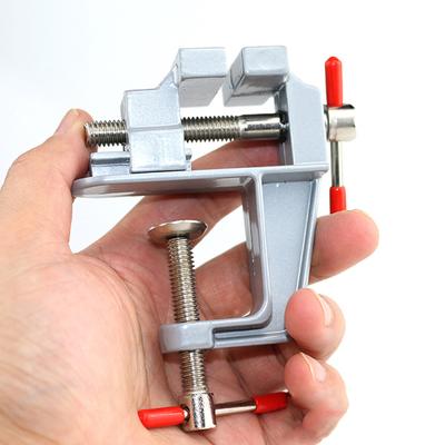 Miniaturowy imadło stołowe ze stopu aluminium wielofunkcyjne imadło stołowe do majsterkowania, formowania, napraw stałych, narzędzi do biżuterii, elektroniki, stołu warsztatowego