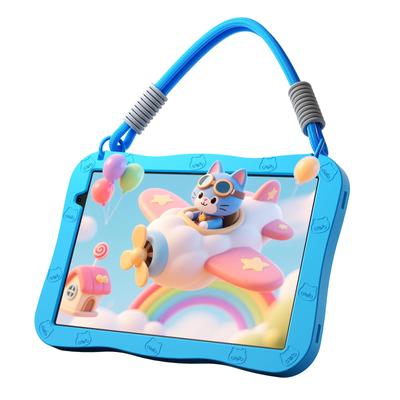 PRITOM Android 8GB 32GB 5GHz Time EVA Drop Birthday New Year Kids' Tablet, 10-inch, Wi-Fi Model, 15, (3+5 Expandable) + Wi-Fi 6, 6000mAh, Limiting,