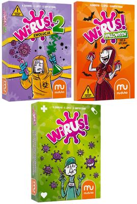 Muduko Games Set Virus + Evolution Expansion + Helloween Expansion