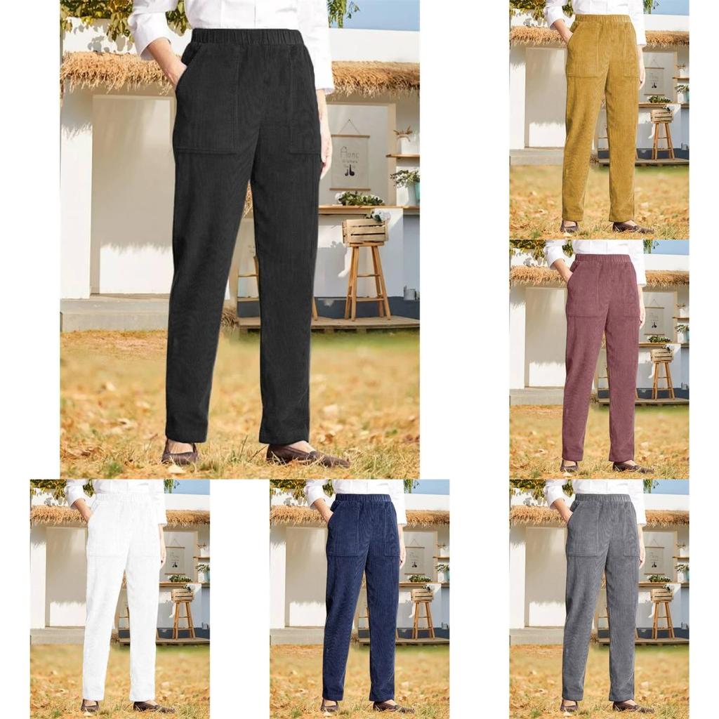 Cotton Corduroy Casual Pants For Women With Pockets And Trousers For Summer Comfort