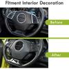 4pc Interior Steering Wheel Cover Trim For Chevy Camaro 2017+ Carbon Fiber