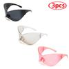 Protective Glasses New Oversized Y2K Punk Rimless Sunglasses Women Men Brand Designer Shades Hip Hop Sport One Piece Sun Glasses
