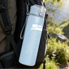 1PC Plain Blank Minimalist White Print 750ml Portable Sports Water Bottle Leakproof Gym Outdoor Travel Drink Cup