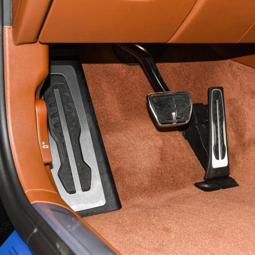 Car Pedal Cover for BMW 7 Series 740i 750i 750Li G11 G12 LHD Gas Fuel Brake Pedasl Non-Slip Foot Rest Pedals Pads Accessories