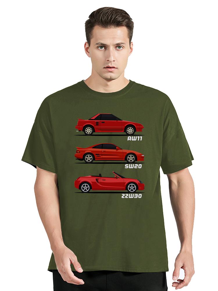 

Футболка унисекс JDM MR2 Generations Футболка унисекс из органического хлопка с коротким рукавом Create Футболка унисекс Одежда унисекс Большие графические топы Футболки 4XL