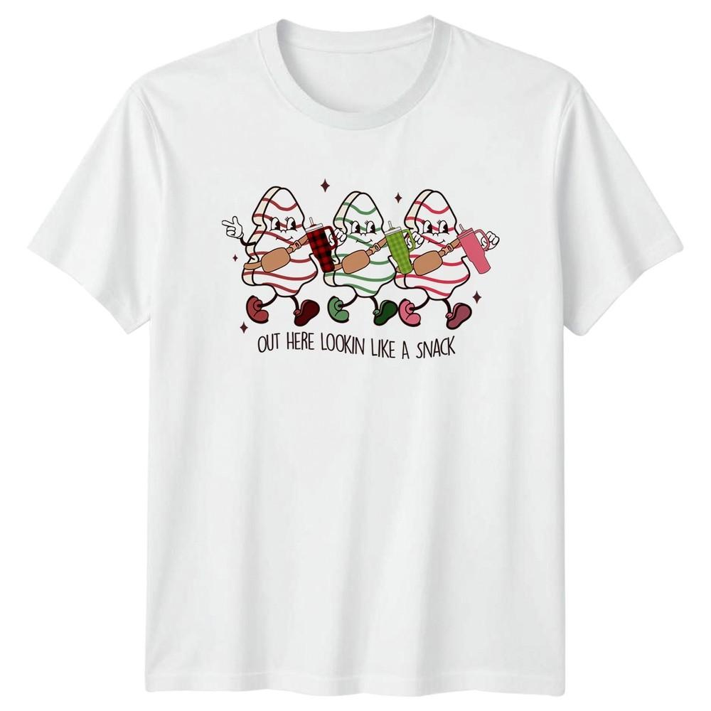 Out Here Lookin Like A Snack Christmas Candy Holiday Unisexs Unisexs Graphic Tee S