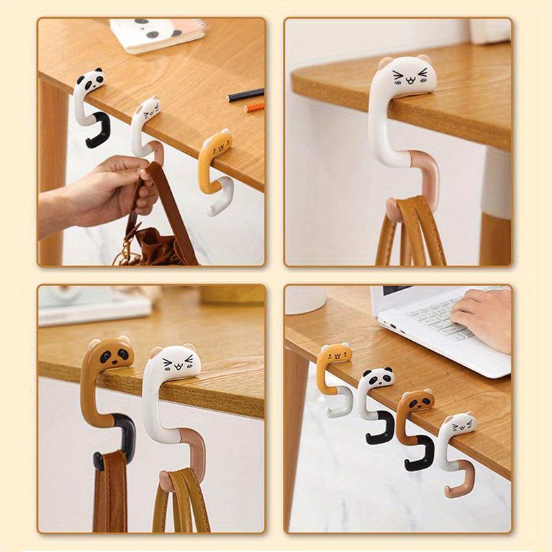Travel Portable Cute Handbag Hook, Securely Hangs On Any Desktop, Stretchable Handle, Fashionable Style for Women, Hand Washable