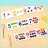Wooden Montessori Addition And Subtraction Math Toy With Bead Matching For Early Learning