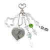 The Guy She Was Interested In Wasn't a Guy At All/Green Yuri Keychain Cute Anime Heart Keyring Handmade Beaded Accessory