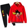 New 2025 Dragonball Hoodie Kids Spring Sportswear Boys and Girls Goku Sweatshirt Boys Clothes Girls Set Hoodie Pantsuit Children