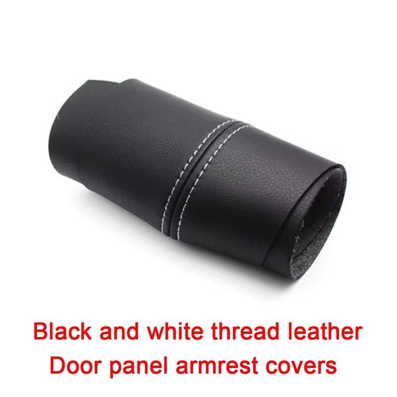 Black Leather Door panel armrest covers Black For Volkswagen Golf 4 MK4 Jetta Bora 1998 1999 2000 2001 2002 2003 2004 2005