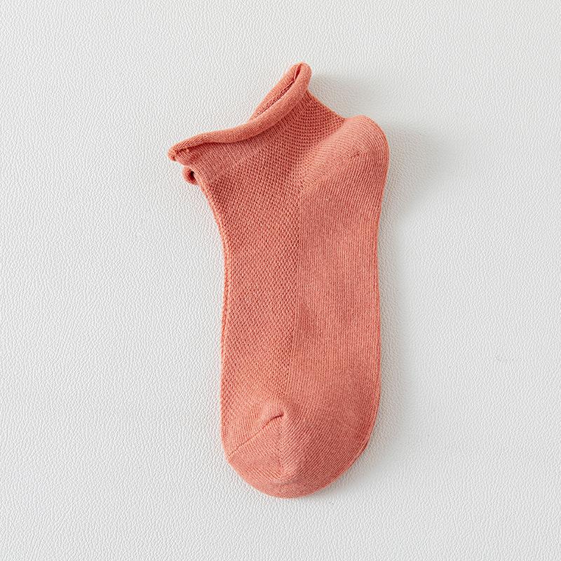 Pregnant Women's Thin Mesh Mid-Calf Socks - Spring/Summer Loose-Fit Cotton Postpartum Confinement Socks