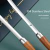 Long Wooden Handle Skimmer Soup Spoon Ladle Serving Tablespoons Stainless Steel Tableware Kitchen Items All with Free Shipping