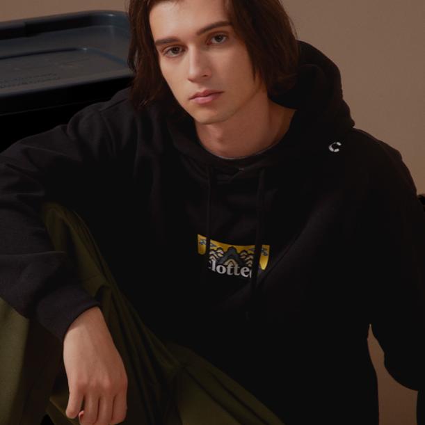 CLOT Sweatshirts Men's Hooded Moderate Regular CTHD23FW3001