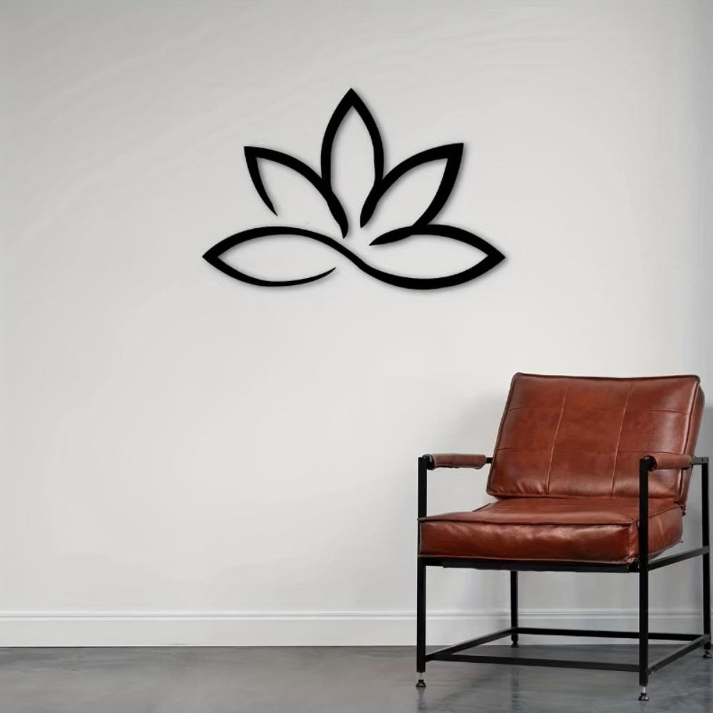 1pc Zen Lotus Metal Wall Art Sculpture Flower Home Decor Party Decoration Housewarming Birthday Gift
