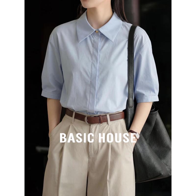 Basic House Women s Summer Half-Sleeve Polo Shirt XL