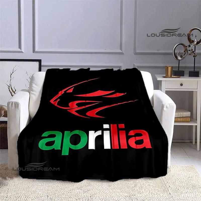 Aprilia Motorcycle Logo Printed Blanket Children's Warm Blanket Soft and Comfortable Blanket Home Travel Blanket Birthday Gift