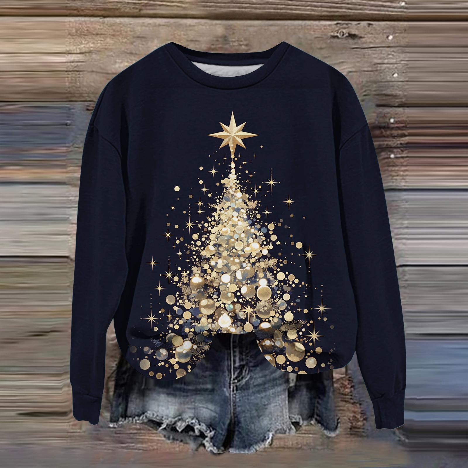 

Женская мода с принтом, длинный рукав, свободный круглый вырез, свитшот, осень XXXL золотой