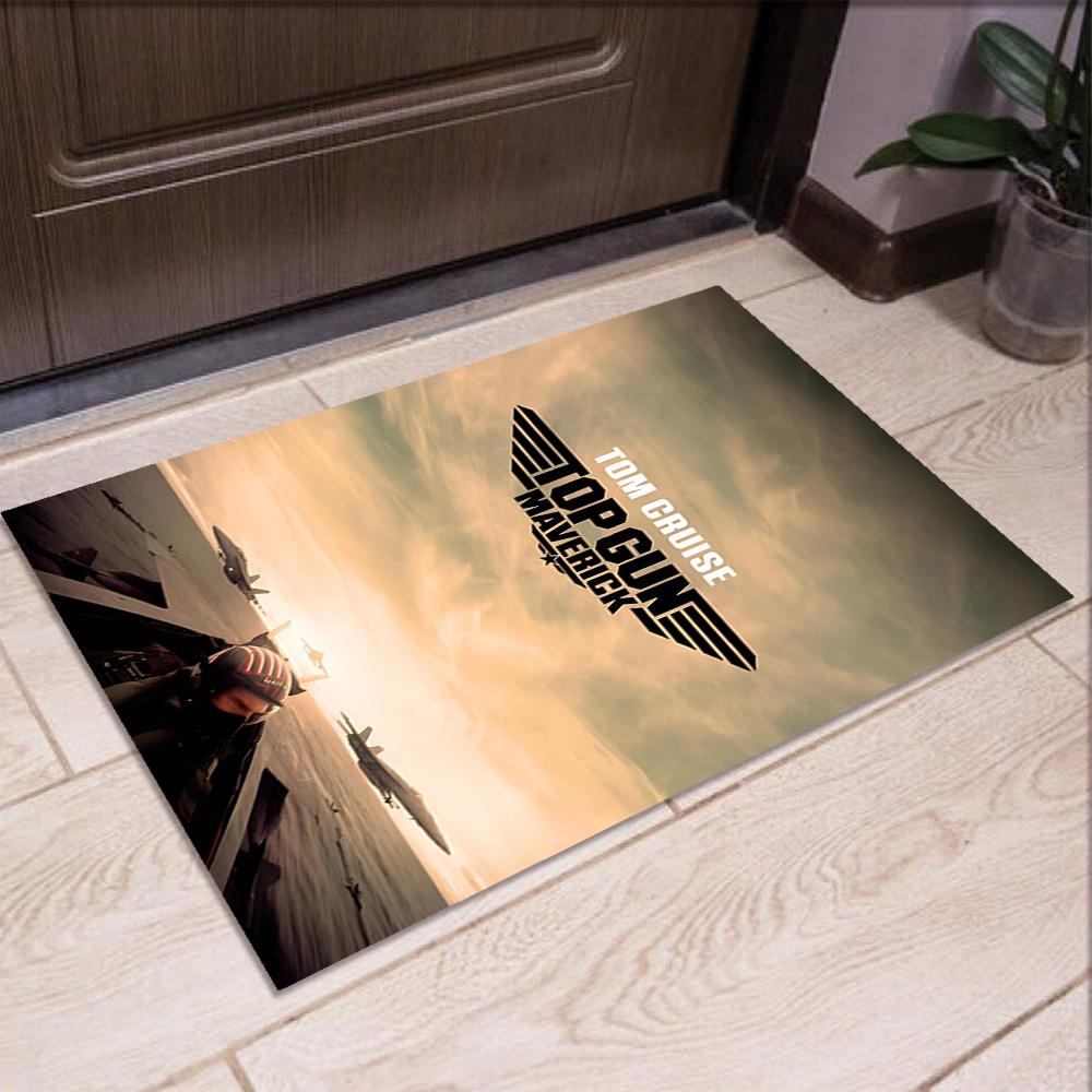 Top Gun Printed Carpet Rug for Office Chair Living Room Bedroom Kitchen Room Decor Gifts