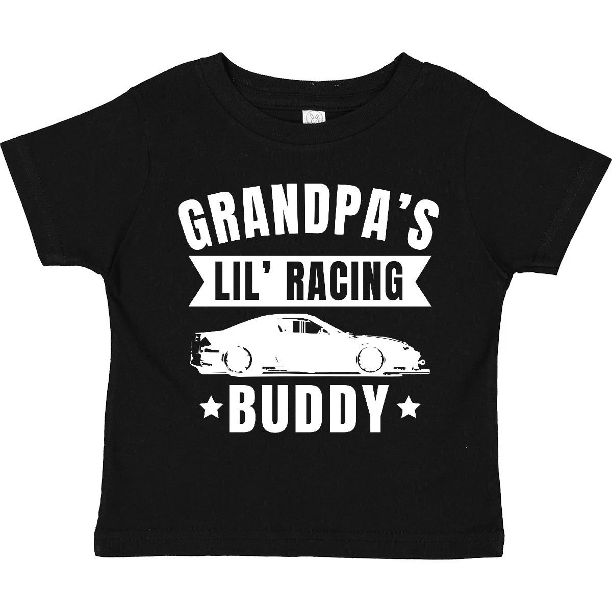 Inktastic Grandpas Lil Racing Buddy Toddler T-Shirt Kids Granpdas Little Fun I 130