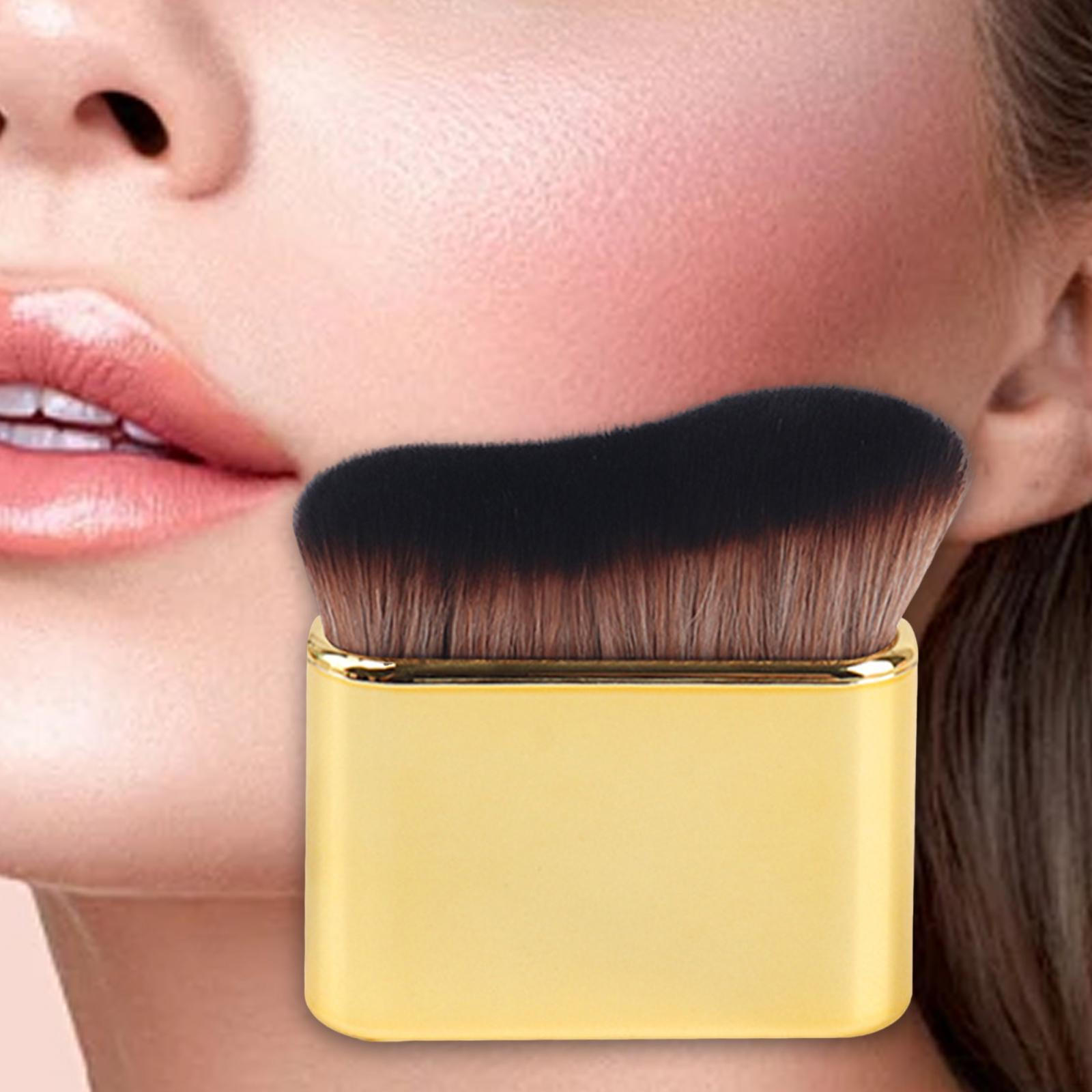 

Кисть для тона лица Мягкая щетина Волнообразная форма Растушевка для жидких средств Gold