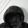 Simple and versatile casual new light and thin black women's down light women's hooded down jacket