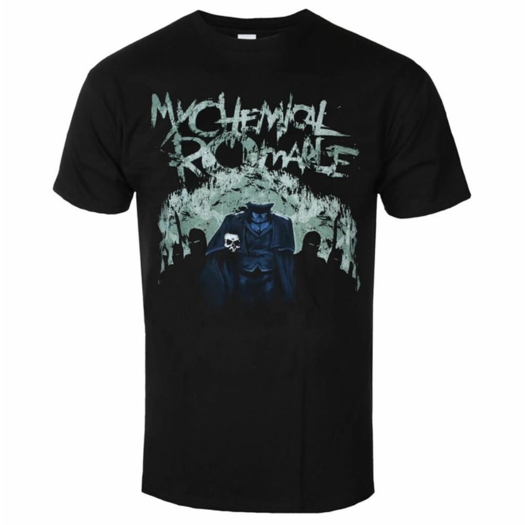 My Chemical Rounisexce Mcr Logo Muster Gedrucktes T-Shirt Gothic Stil T-Shirt Emotionale Punk Band Für Unisex Und Unisex