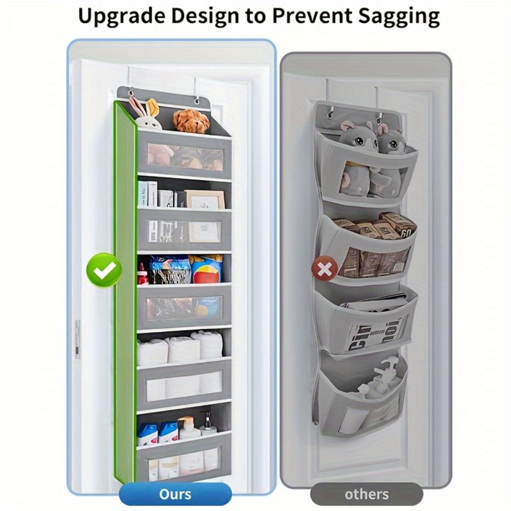 Cloth Storage Box Behind the Door, Storage Box Above the Door, Hanging Wardrobe Storage Box, Suitable for Bedroom, Bathroom, Food Pantry, Home Storage