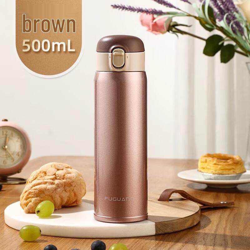 Fuguang 304 Stainless Steel Pop-up Lid Water Bottle
