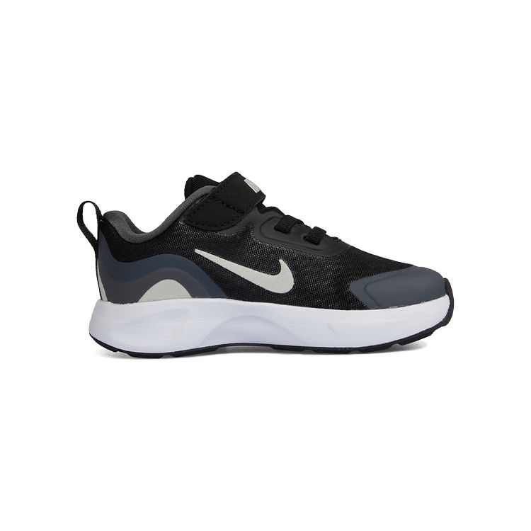 Nike Wearallday Durable Low-Top Running Shoes Baby Sneakers Black Gray White CJ3818-011