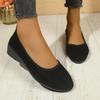 Fashion Spring New Flat Shoes Women's Fashion Round Head Shallow Mouth Cloth Surface Soft Sole Non-slip Single Shoes