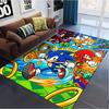 Blue Hedgehog Cartoon Carpet Rug for Living Room Bedroom Home Sofa Decoration,Kids Play Non-slip Floor Mat