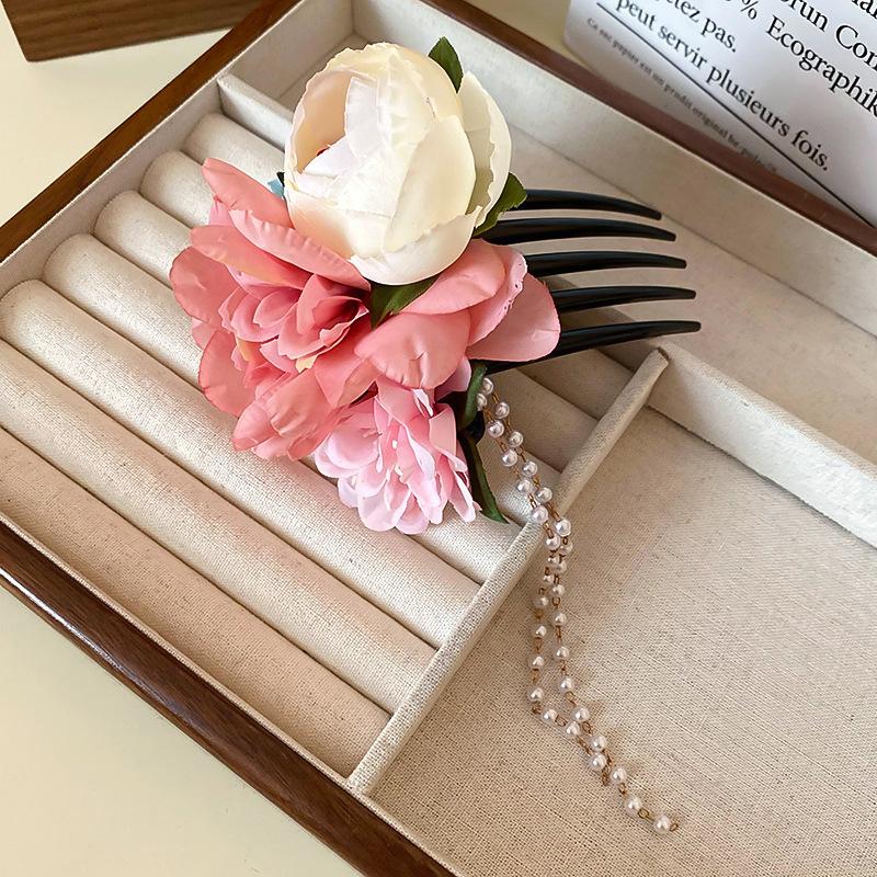 New Chinese Phoenix Luminous Lotus Tassel Hairpin Guochao Stepping Hairpin Antique Temperament Hanfu Hair Accessories Women